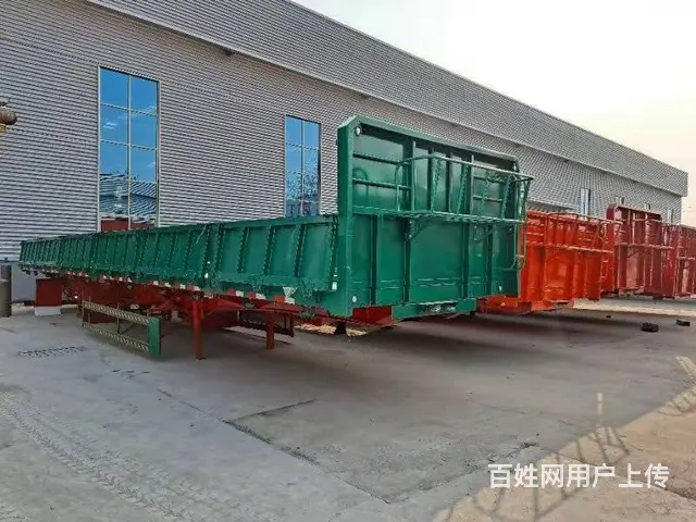 梁山半挂车厂家直销13米标箱侧翻半挂车支持以旧换新 - 图片 2