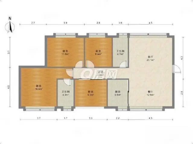 近拱北，中海富华里旁 玖洲道下楼是商 场 新装新配置4房2卫 - 图片 12