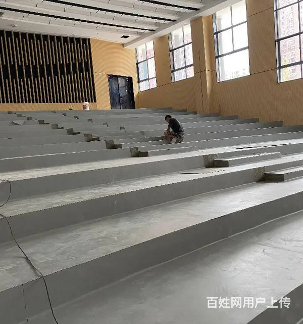 海安实验小学报告厅PVC同质透心地板案例 - 图片