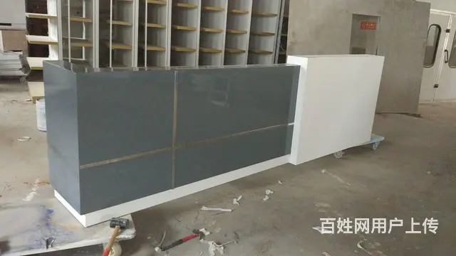 淄博定制展台、吧台、前台，商业烤漆展厅展架制作设计 - 图片 3