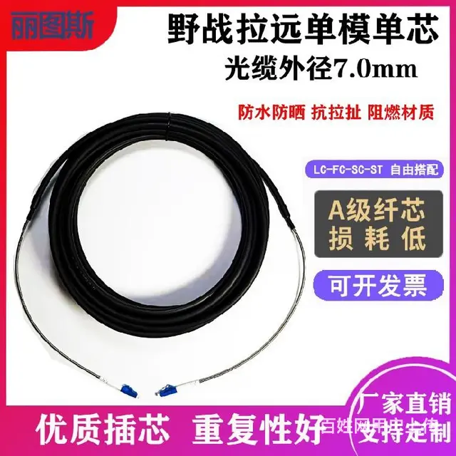 工业级矿用铠装光纤跳线，丽图斯单模24芯，阻燃防爆LC-LC - 图片 6