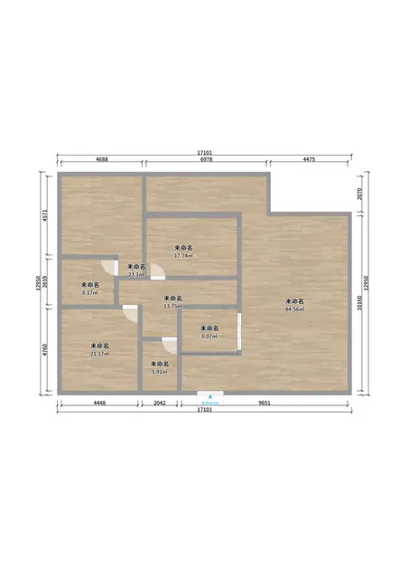 九附六 都市国际精装合租两间次卧600元/间 - 图片 12