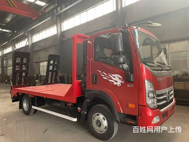 80-120单桥挖机平板拖车  蓝牌黄牌拖板车降价 - 图片 7