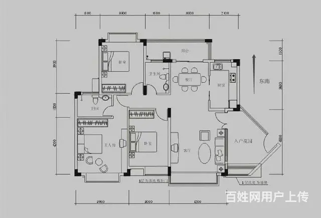 里维埃拉一期 精装修 117平 3室2厅 楼层好 视野无遮挡 - 图片 10