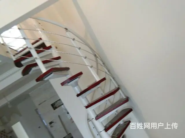 成都钢木楼梯实木楼梯栏杆扶手定制 - 图片 8