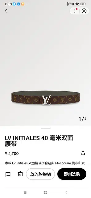 LV男士腰带 - 图片 1