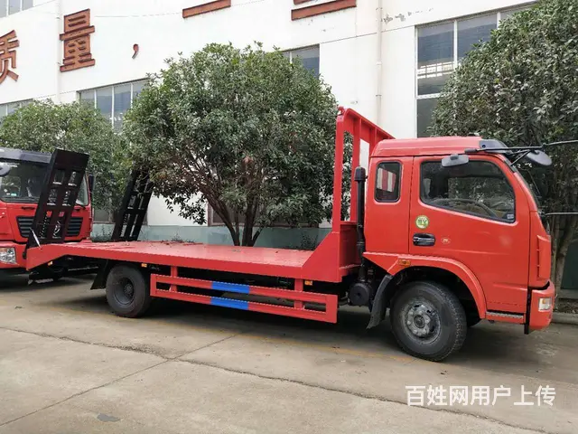 东风多利卡平板车 可拉15吨挖机铲车平板拖车 现车 - 图片 4