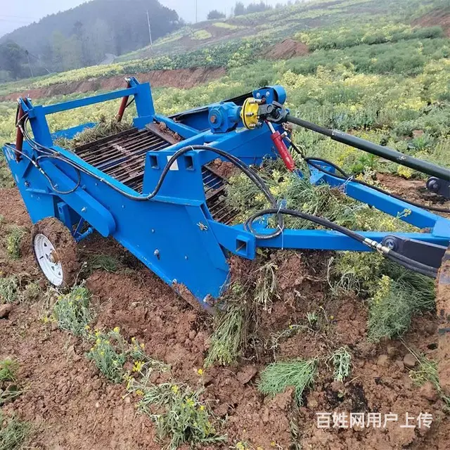 中型农田捡石机 四轮拖拉机牵引式荒山工地捡石头机器 - 图片 3
