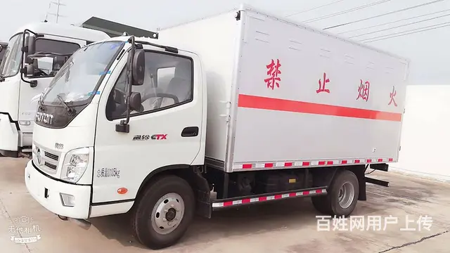 福田奥铃4米2黄牌气瓶车 易燃液体车危化厢式运输车 - 图片 7
