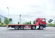 柳汽国六四桥40吨挖机平板运输车 厂家批发价格