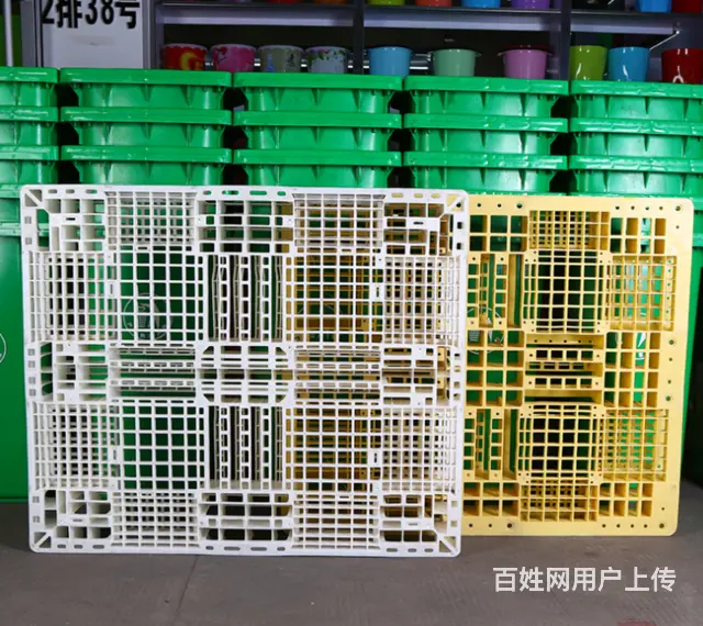 二手塑料地拍子塑料托盘叉车栈板防渗漏托盘一次性托盘 - 图片 8