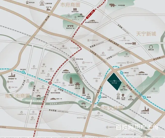 D铁口天宁红梅主芯保利天珺洋墅双公园火车站精装均26000起 - 图片 9