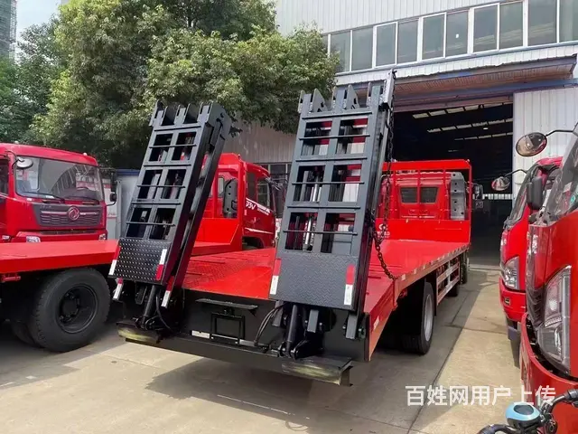大型钩机钻机拖板车 三轴平板车价格配置 可分期 - 图片 8