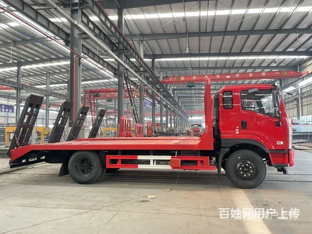 国六黄牌单桥平板运输车 可定制 - 图片 1