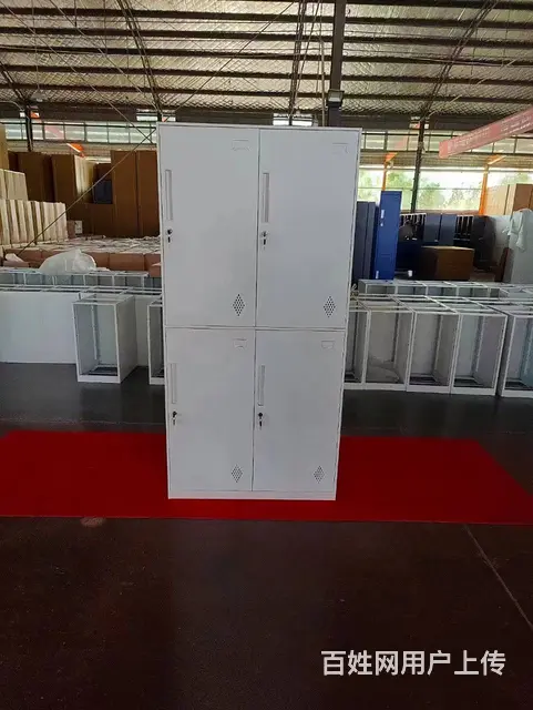 钢制员工储物柜铁皮更衣柜带锁存包柜宿舍杂物鞋柜办公 - 图片 8