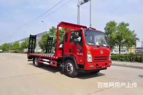 可分期大运单桥轴承4400平板车拖15吨重载型挖机 - 图片 7