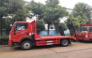 厂家直销平板车 重汽王牌拖5吨-10吨平板拖车