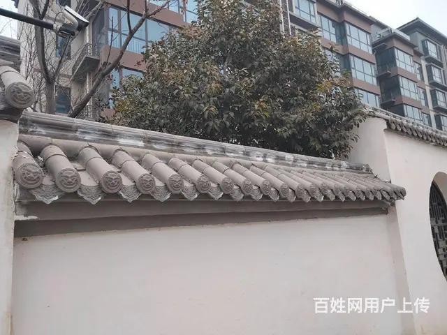 仿古一体墙头水泥外墙围墙中式复古庭院压顶单双面墙头 - 图片 5