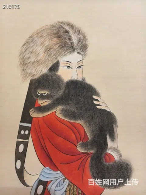 张大千   仕女图   立轴  画心尺寸：133 - 图片 4