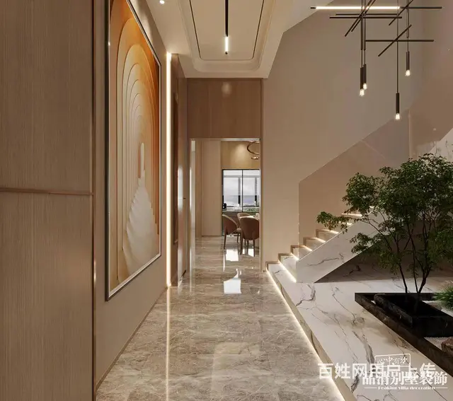 常州别墅装修：365㎡现代轻奢，柔软又高级 - 图片 7