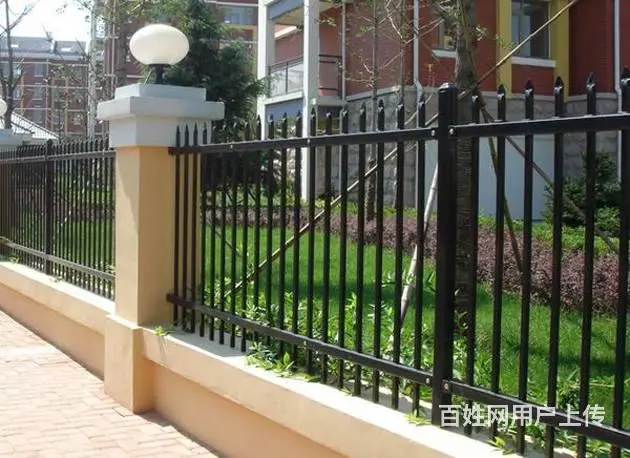 东莞厂家加工定制锌钢铁艺学校小区别墅工厂隔离栏杆 - 图片 4