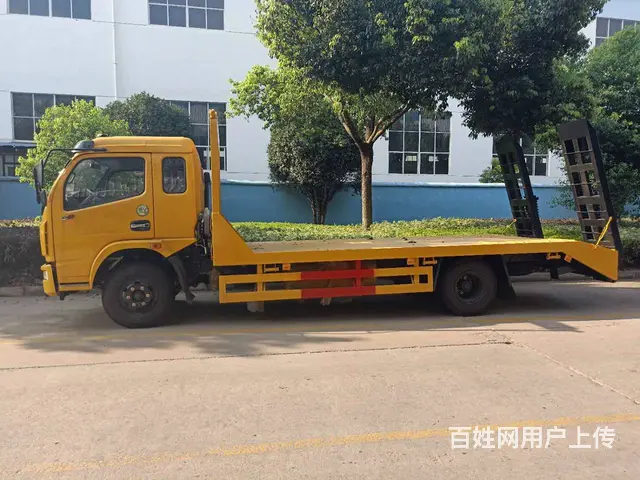 东风多利卡4米4轴距黄牌平板车拉120挖机现车充足 - 图片 4