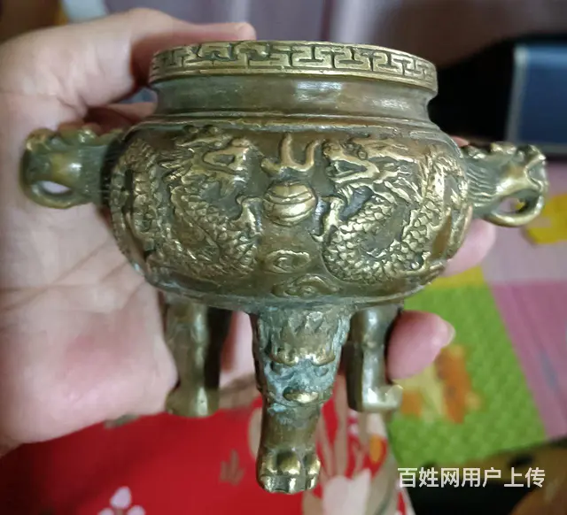 古董铜器黄铜香炉 - 图片 6