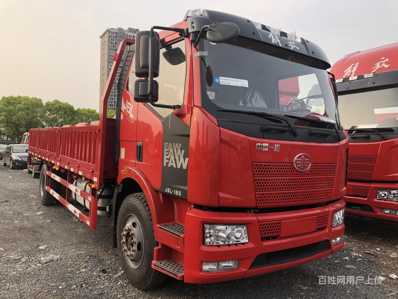 新车6.8米解放j6栏板车11万