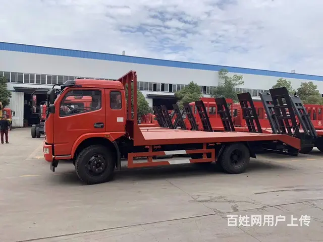 东风福瑞卡单桥平板车 拖12吨挖机平板拖车价格优惠 - 图片 7