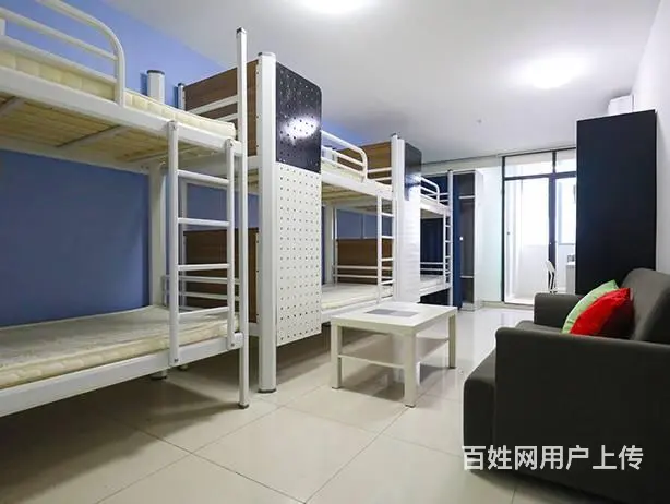 上下铺带柜子遮光帘隐私公寓封板床 - 图片 3