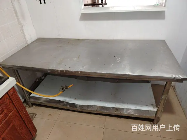出售饭店用白钢条桌 - 图片 1