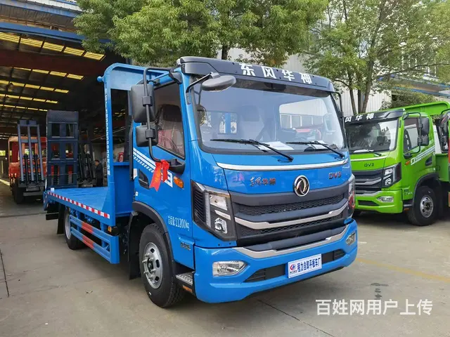 承德小挖机东风平板车 拉90/135挖机拖板车厂家批发价 - 图片 2