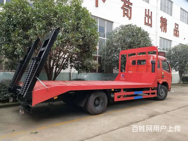 东风多利卡平板车 可拉15吨挖机铲车平板拖车 现车 - 图片 5