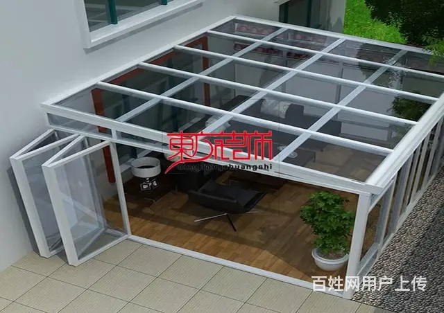 淄博阳光房设计方案设计效果图露台花园阳光房遮阳棚会 - 图片 8