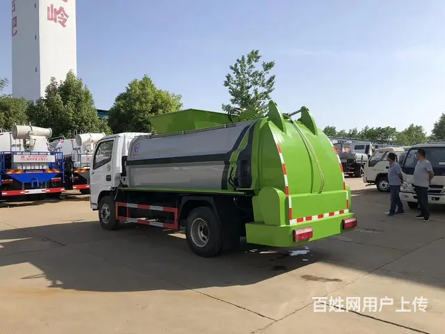 国六蓝牌小型4方小区生活垃圾车侧转挂桶垃圾车 现车低价出售来 - 图片 7
