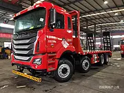 玉柴350马力江淮前四后八平板运输车 平板拖车 包上牌