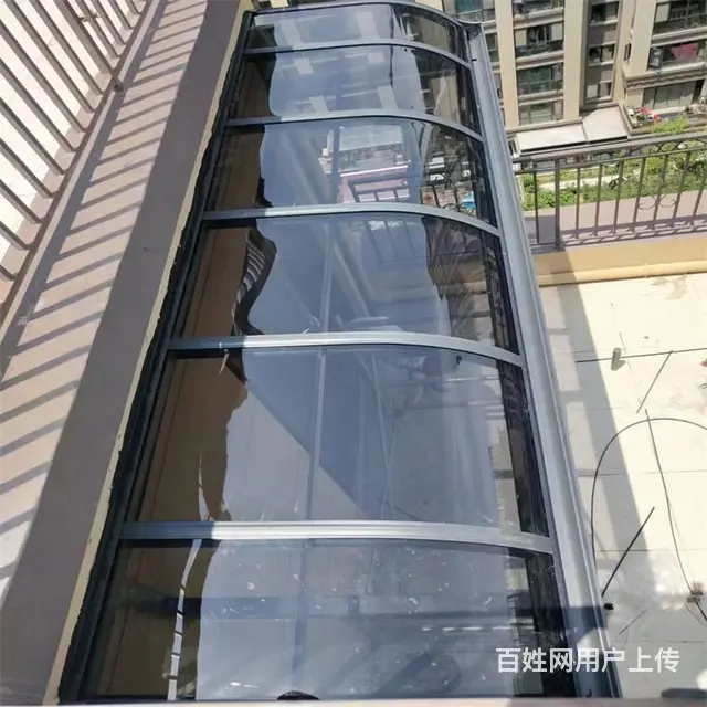 PC耐力板铝合金雨棚厂家定制别墅露台棚停车棚凉亭房 - 图片 3