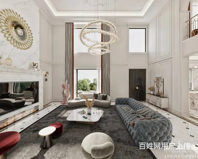 常州别墅装修 | 太湖院子850㎡法式轻奢风格案例 - 图片 1