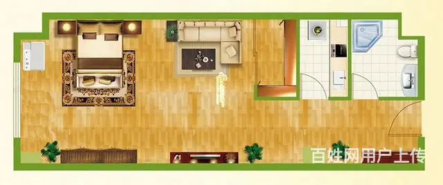 南大街大海阳银都新城市广场精装一室海景好房出租了 - 图片 7
