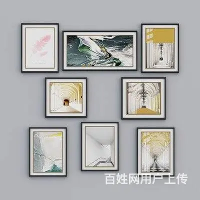 苏州专业挂画师傅、墙上钻眼挂画、轨道挂画、挂画 - 图片 2