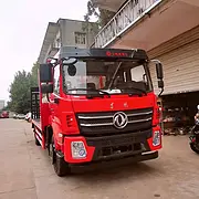 东风单桥120挖机平板运输车配置图片和参数