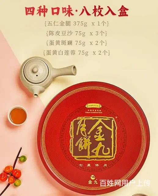 金九月饼团购批发打折，2023年金九月饼价格表品种 - 图片 3