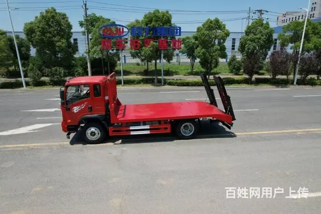 拉150挖机  车型 单桥挖机平板拖车 拖板车 - 图片 3