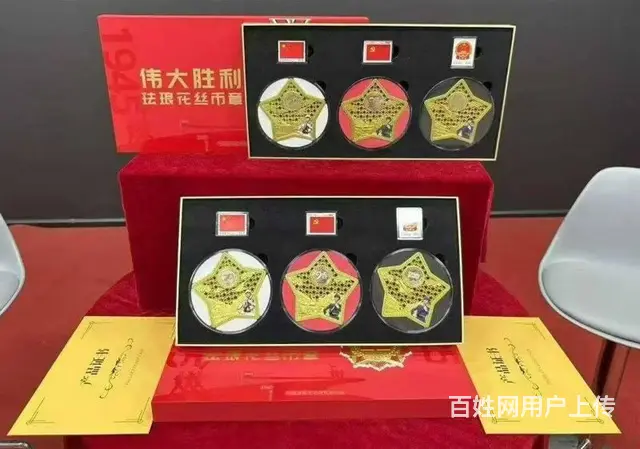 伟大胜利珐琅花丝币章 - 图片 2