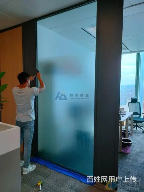 贴玻璃隔热膜，磨砂贴 - 图片 2