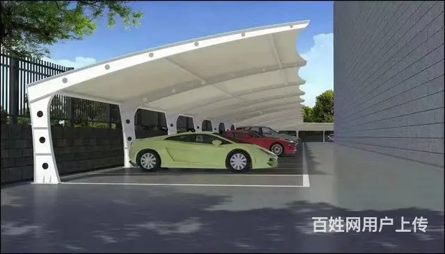 膜结构    张拉膜   遮阳棚    膜结构车棚 - 图片 3
