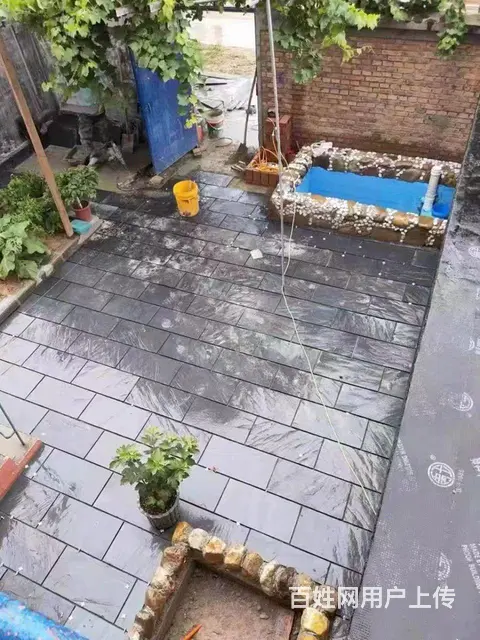 天然青石板石材阳台户外别墅防滑仿古院子地砖露台室外 - 图片 5