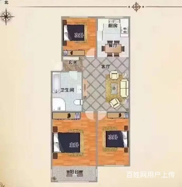 塔山中学 戚家夼 75.8万 东边户三室向阳122 - 图片 9
