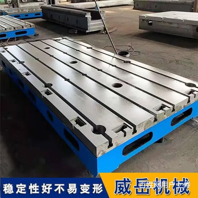 镗床工作台手工刮研 铸铁平台加工带抽屉款 - 图片