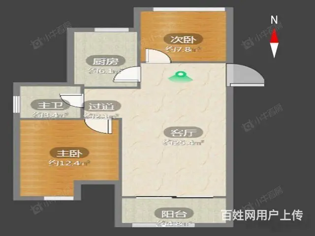 荆川公园旁 教科院 清中 上书房 纯毛坯 楼层采光好 诚售 - 图片 8